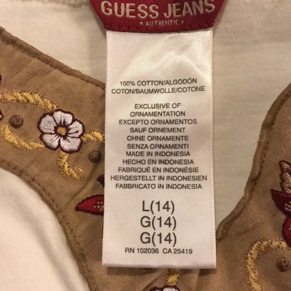 GUESS JEANS. Girls size L(14) - Picture 7 of 8